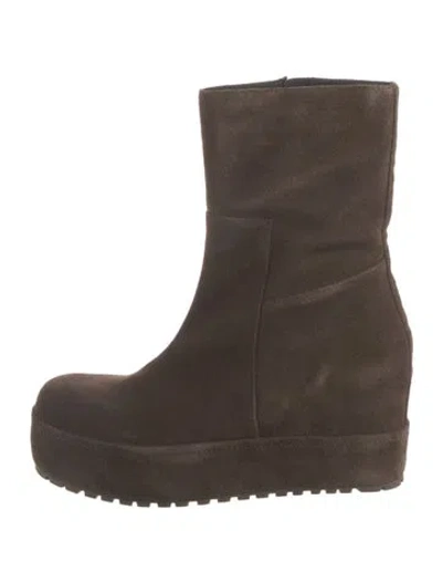 Pre-owned Paloma Picasso Suede Boots In Brown