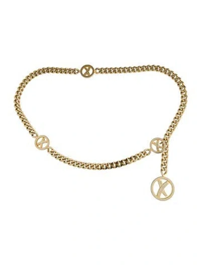 Pre-owned Paloma Picasso Vintage Metal Waist Belt In Gold