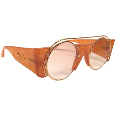 Pre-owned Paloma Picasso Vintage Oval Gold 3729 Lady Gaga Sunglasses Made In Germany 1980