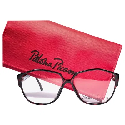 Pre-owned Paloma Picasso Vintage  Avant Garde Reading Sunglasses Made In Germany 1980's In Red