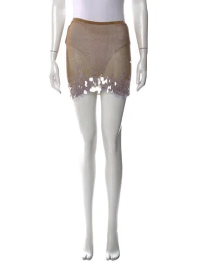 Pre-owned Paloma Wool 2026 Mini Skirt In Brown