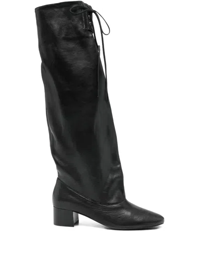 PALOMA WOOL 40MM VICTORIA LEATHER KNEE-HIGH BOOTS