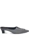 Paloma Wool 45mm Puy Lace-up Mules In Gray