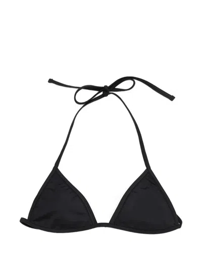 Paloma Wool Adina Halterneck Triangle Bikini Top In Black
