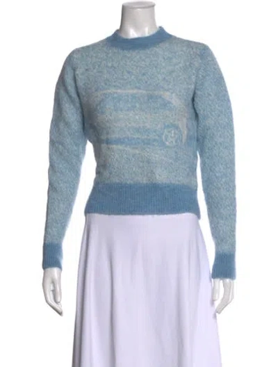 Pre-owned Paloma Wool Alpaca Graphic Print Sweater In Blue