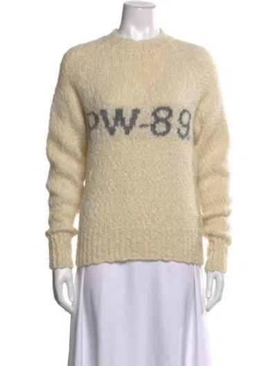 Pre-owned Paloma Wool Alpaca Graphic Print Sweater In Neutrals