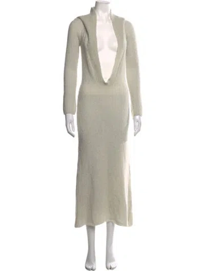 Pre-owned Paloma Wool Alpaca Long Dress In Neutrals