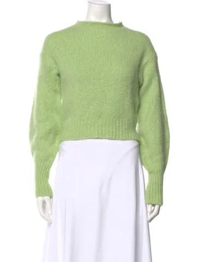Pre-owned Paloma Wool Alpaca Mock Neck Sweater In Green