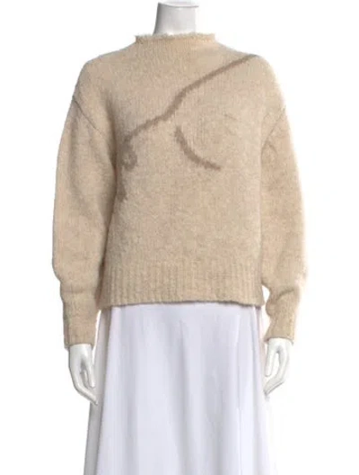 Pre-owned Paloma Wool Alpaca Mock Neck Sweater In Neutral