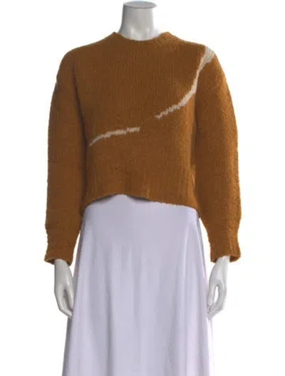 Pre-owned Paloma Wool Alpaca Mock Neck Sweater In Orange