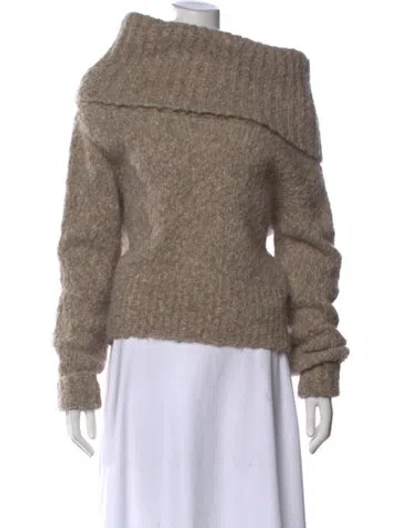 Pre-owned Paloma Wool Alpaca Off-the-shoulder Sweater W/ Tags In Neutral