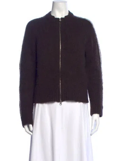 Pre-owned Paloma Wool Alpaca Open Front Sweater In Brown