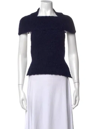Pre-owned Paloma Wool Alpaca Square Neckline Top W/ Tags In Blue