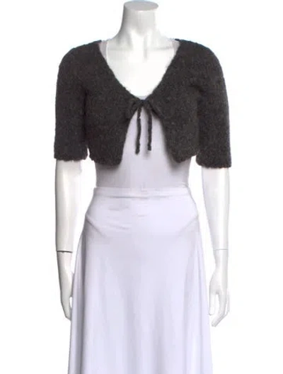 Pre-owned Paloma Wool Alpaca V-neck Sweater In Black