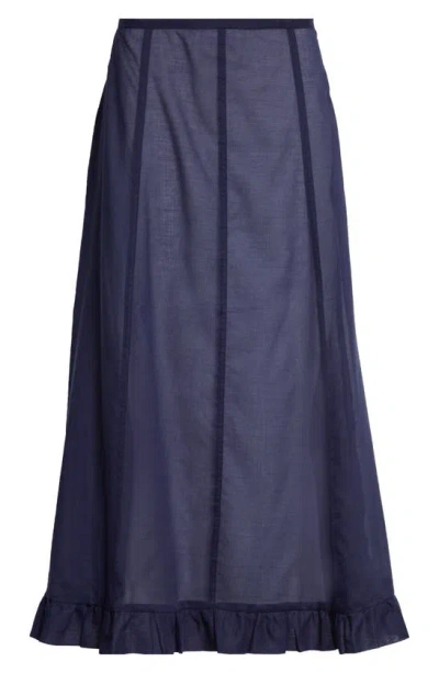 Paloma Wool Navy Andolini Maxi Skirt