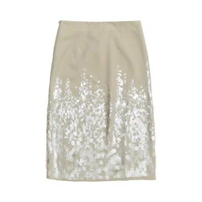 Pre-owned Paloma Wool Ara Skirt 'khaki' | Tan | Women's Size 36 In Brown