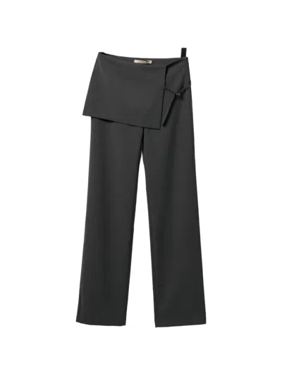 Paloma Wool Archive Buckle-detail Trousers In Black