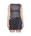 Paloma Wool Asymmetric Silk Top In Blue