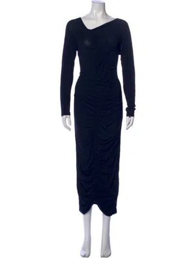 Pre-owned Paloma Wool Asymmetrical Midi Length Dress In Blue