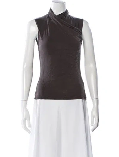 Pre-owned Paloma Wool Asymmetrical Sleeveless Top In Gray