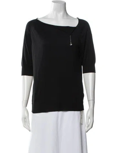 Pre-owned Paloma Wool Asymmetrical Sweater In Black