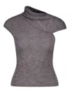 Paloma Wool Aurum Asymmetrical Top In Gray