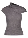 Paloma Wool Openwork Detail Sweater In Gray
