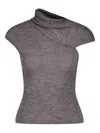 Paloma Wool Aurum Asymmetrical Top In Gray