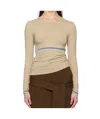 Paloma Wool Beige Bamboo Top