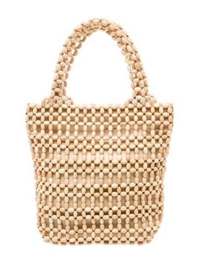 Pre-owned Paloma Wool Bamboo Top Handle Bag In Neutral