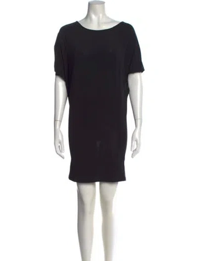 Pre-owned Paloma Wool Bateau Neckline Mini Dress W/ Tags In Black