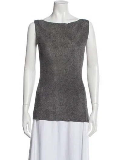 Pre-owned Paloma Wool Bateau Neckline Sleeveless Top In Blue