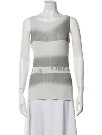 Pre-owned Paloma Wool Bateau Neckline Sleeveless Top In Gray