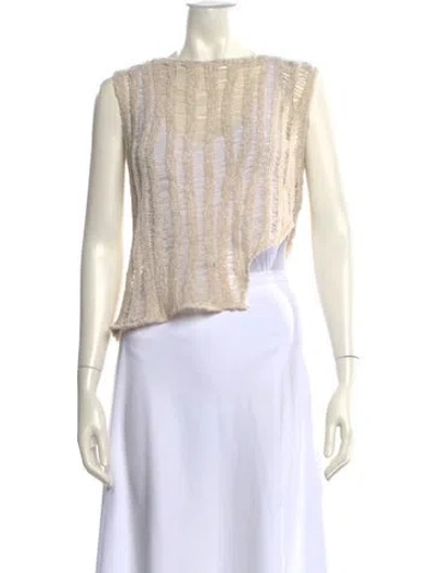 Pre-owned Paloma Wool Bateau Neckline Sweater In Neutral