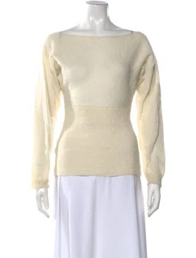 Pre-owned Paloma Wool Bateau Neckline Sweater In Neutrals