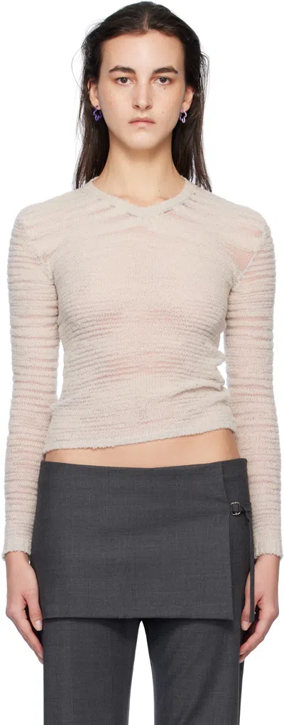 Paloma Wool Beige Emule Sweater In 200 Grey