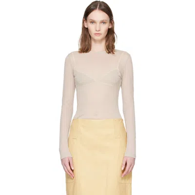Paloma Wool Beige Hira T-shirt In Brown
