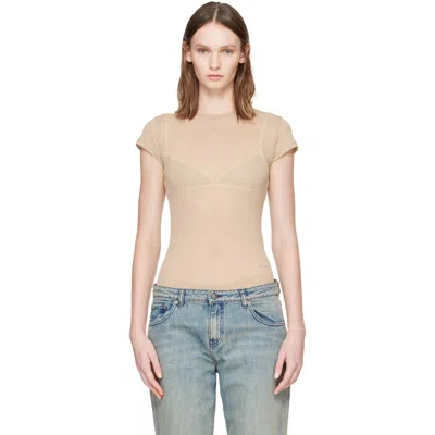 Paloma Wool Beige Oma T-shirt In Brown