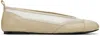 Paloma Wool Beige Pili Mesh Ballerina Flats