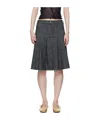 Paloma Wool Belt Loop Skirt In Denim