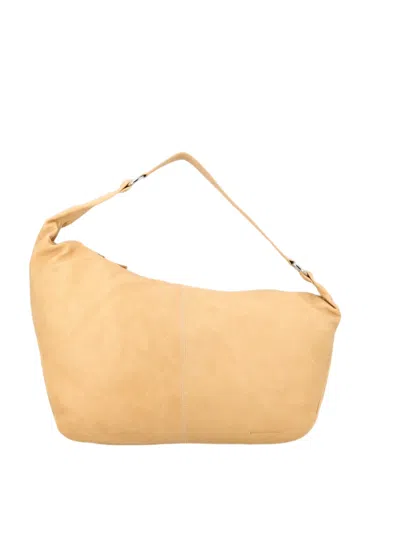 Paloma Wool Big Body Smooth Leather Bag In Beige