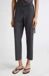Paloma Wool Bigas Pinstripe Tie Detail Straight Leg Crop Trousers