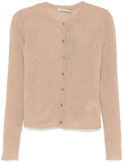 Paloma Wool Bitter Alone Gardigan Woman Light Brown In Mohair