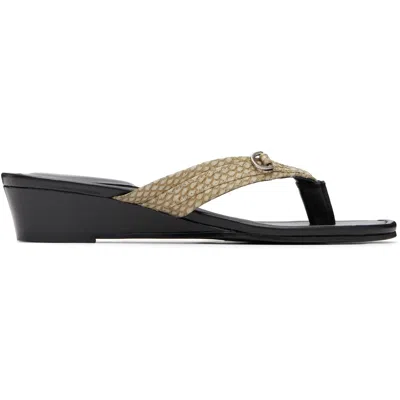 Paloma Wool Black & Beige Felipa Heeled Sandals In White