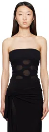 Paloma Wool Black Cass Bandeau Top In Black