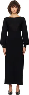 Paloma Wool Black Fa Midi Dress In Black