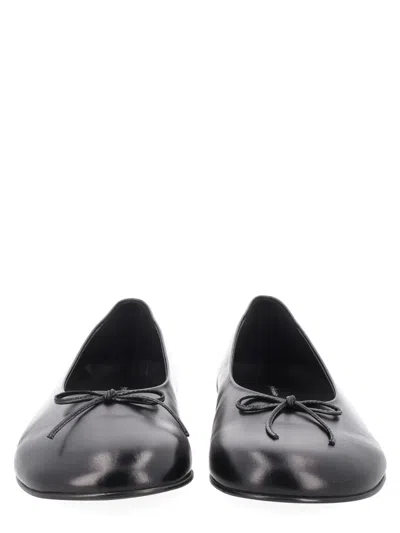 Paloma Wool Black Leather Flats
