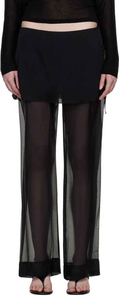 Paloma Wool Black Silk Archive Trousers