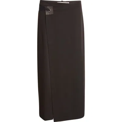 Paloma Wool Blont Cool Suiting Wrap Skirt In Brown