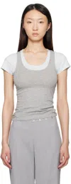 Paloma Wool Blue & Gray Marion T-shirt In Gray